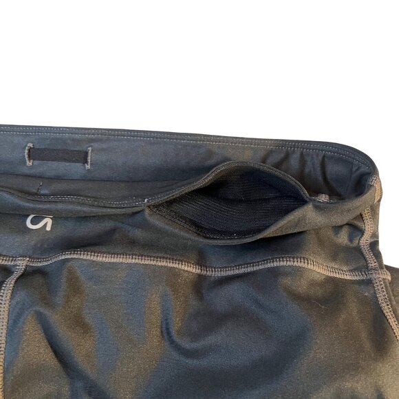 GapFit Womens Black Moto Leggings With Rouching Knees Size L - Picture 10 of 11